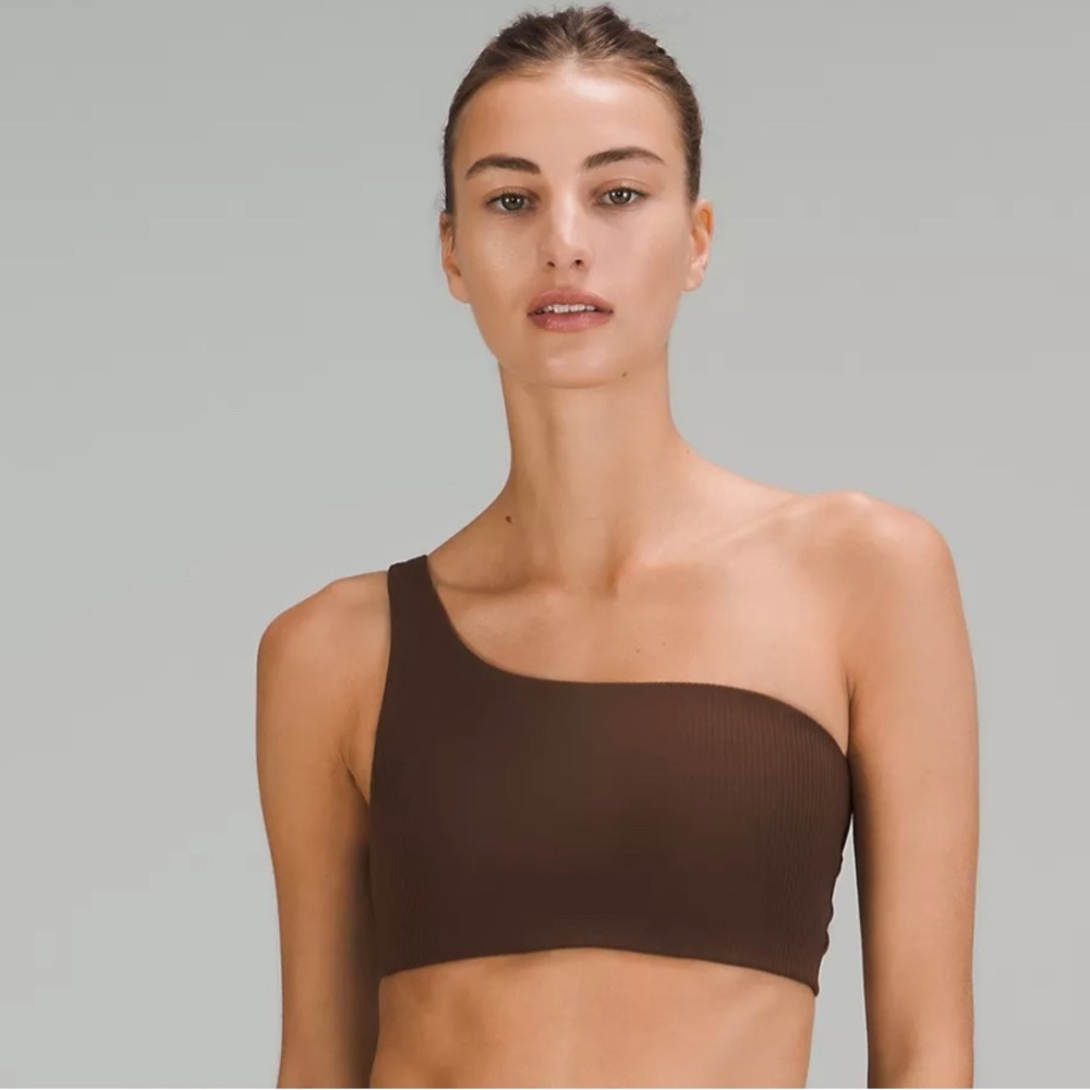 Lululemon Ribbed Nulu Asymmetrical Yoga Bra